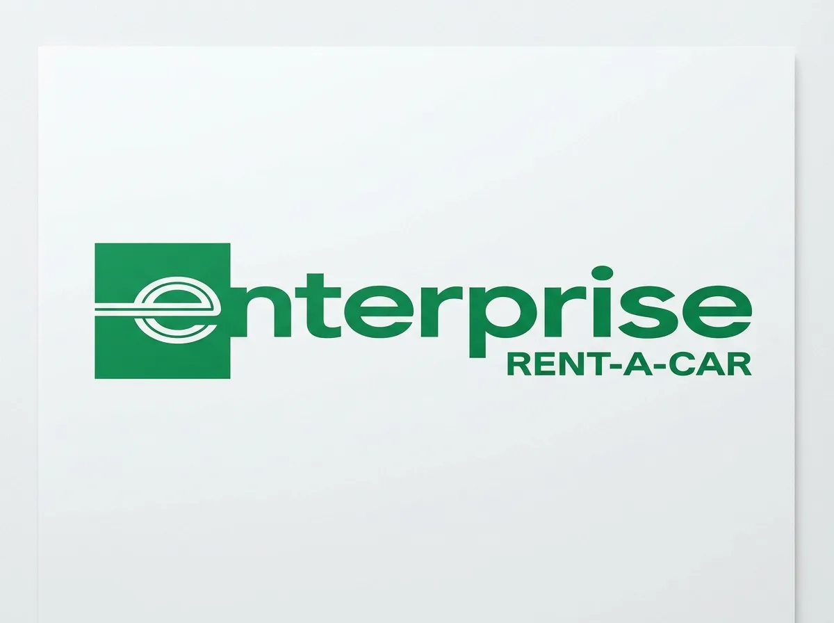 Enterprise rent-a-car logo, white background